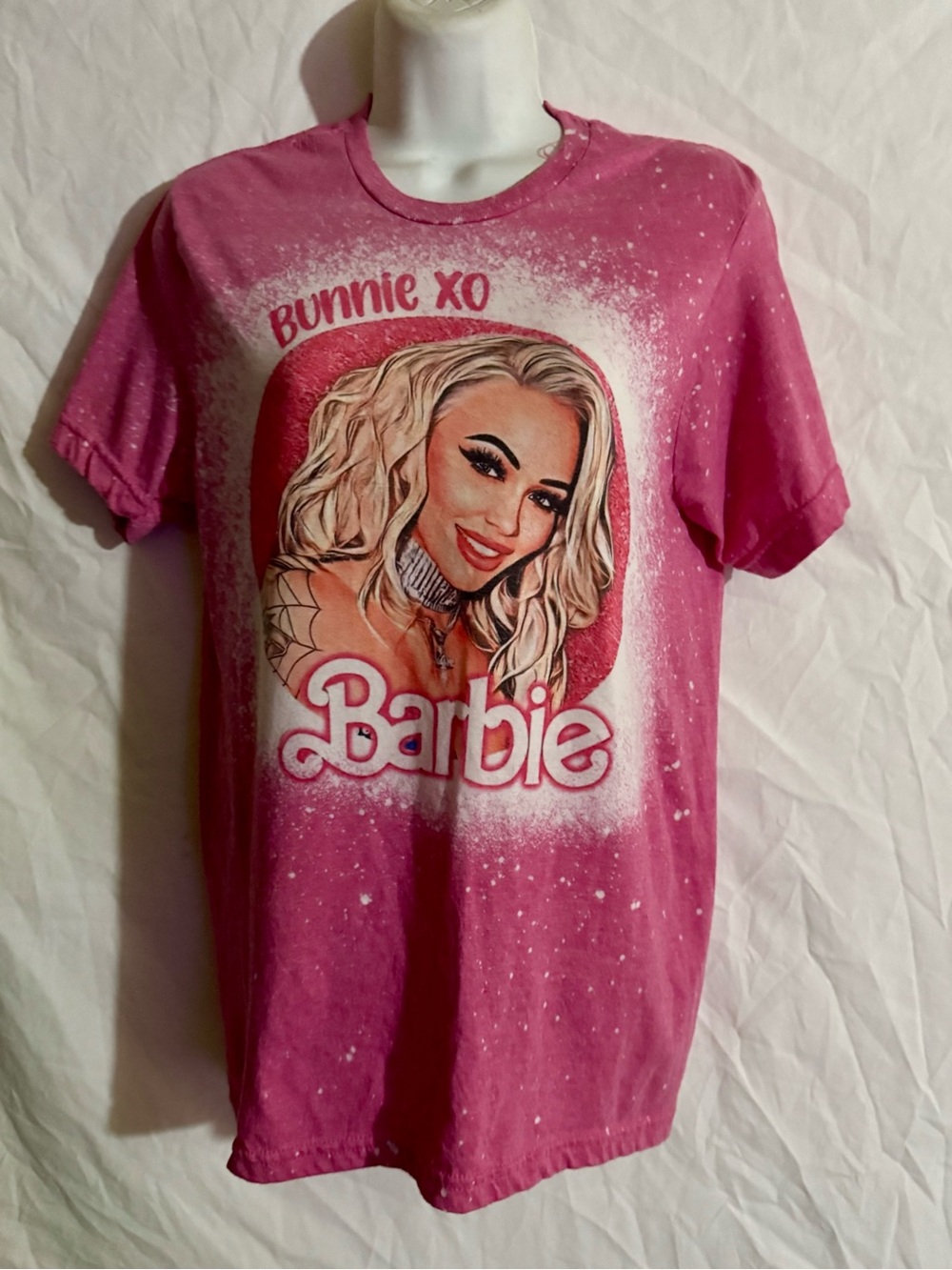 Pink 'Bunnie XO' Graphic Short-Sleeve Tee